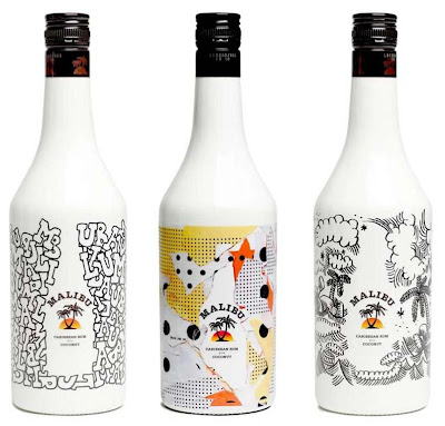 Malibu Rum Glass bottle