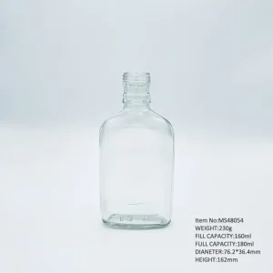 160ml flat bottle