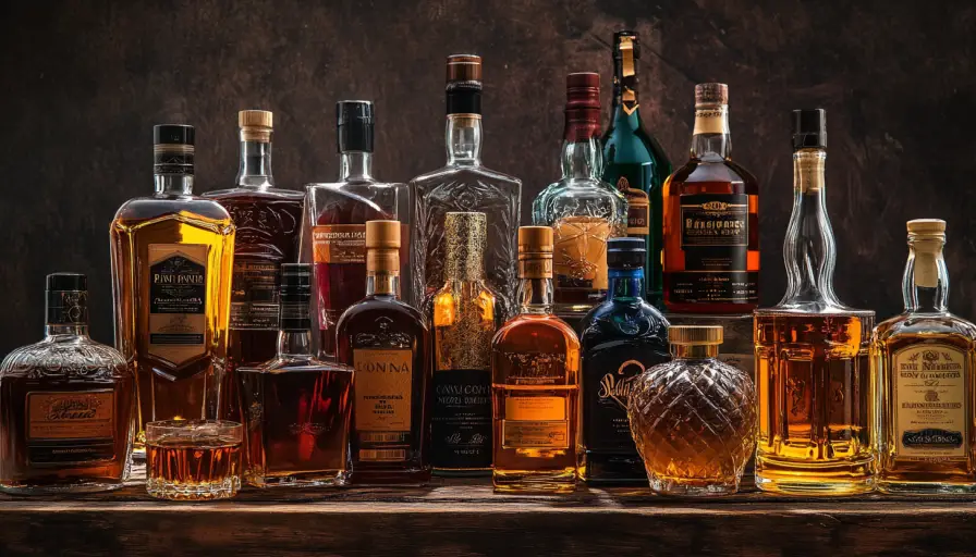 Liquor bottles come in a wide array of sizes