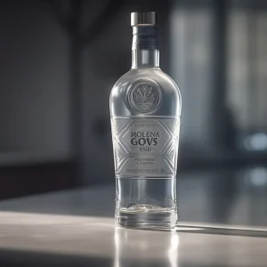 This luxury custom vodka bottle