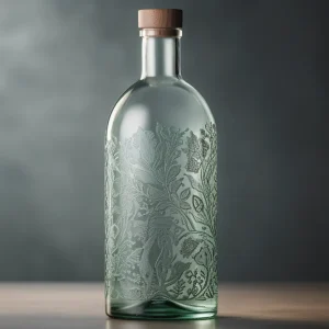 Elegant Baked Pattern Vodka Bottle 500ml