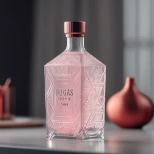 Trendy Frosted Vodka Bottle 375ml