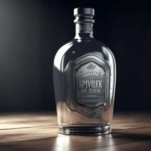 Classic Silver-Plated Whiskey Bottle 750ml