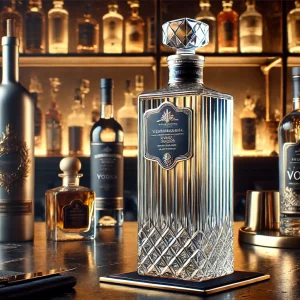 Elegant Super Flint Vodka Bottle with Customizable Designs