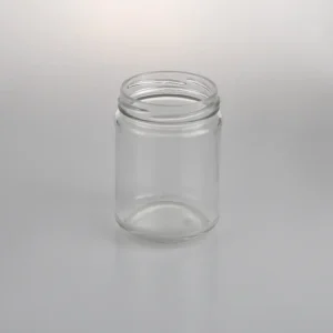 MS48075 9oz Straight Sided Clear Glass Jar with 70mm Lug Finish - Versatile Wide Mouth Container