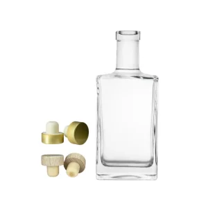 750ml Premium Square Gin Bottle Luxury Spirit Packaging