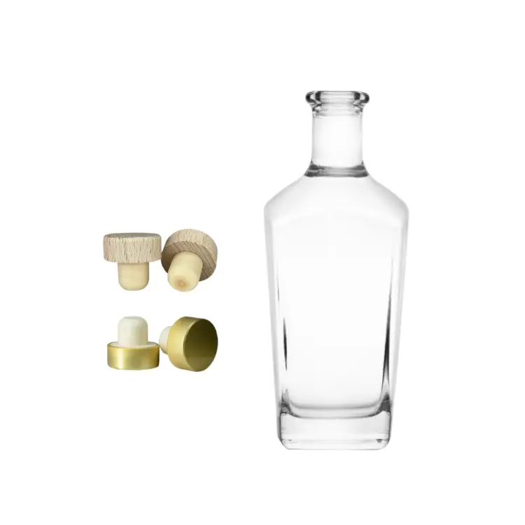 Premium Tapered square Whiskey Bottle 750ml