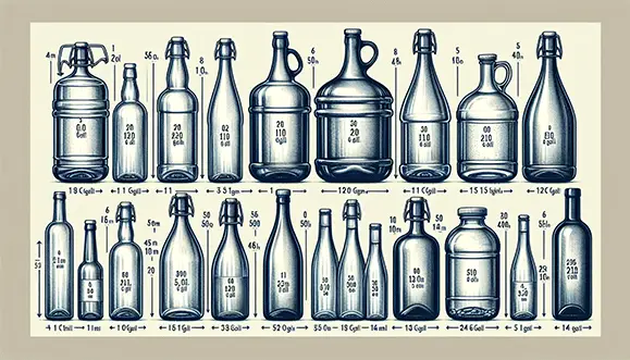 Glass bottle capacity